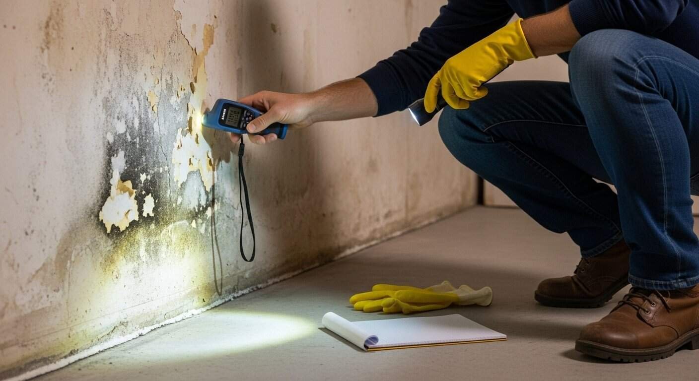 humedades en sótanos inspección