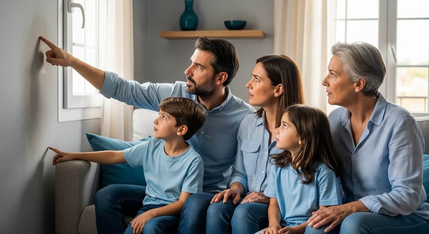 familia humedad casa