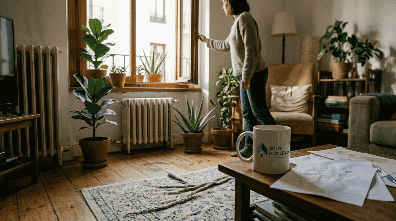Ventilar la casa en Madrid abriendo las ventanas
