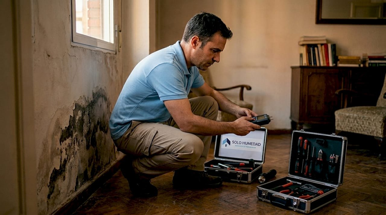 Especialista en detección y medición de humedad en paredes de viviendas
