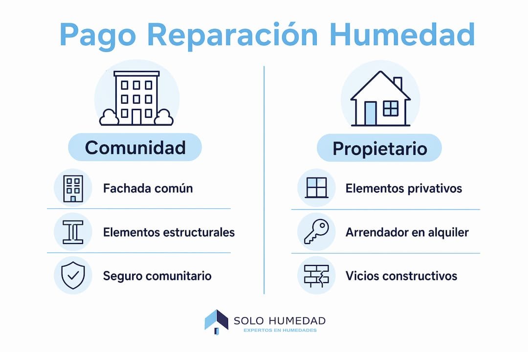 Infografía: ¿Quién se hace cargo de los gastos por humedad?