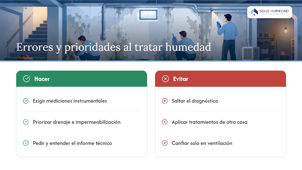 Lo que la mayoría se equivoca al tratar la humedad de un sótano — overview diagram