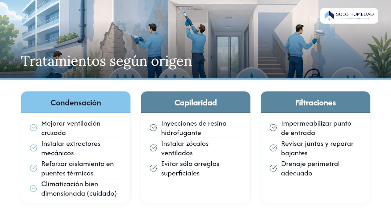 Tres causas de humedad y cómo tratarlas
