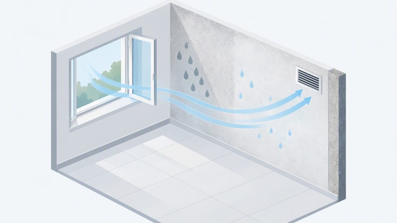 Gráfico de ventilación y control del ambiente
