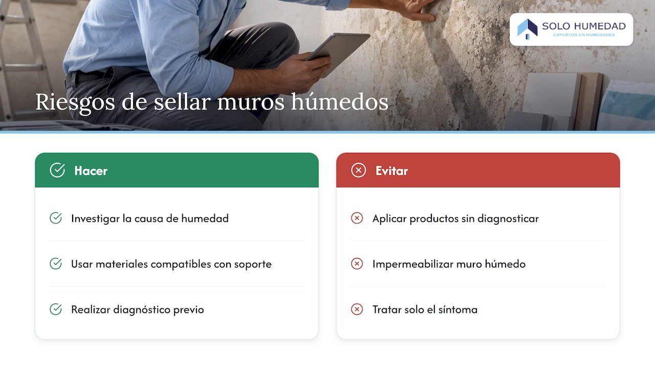 Por qué la transpirabilidad importa: los riesgos de sellar un muro húmedo — overview diagram