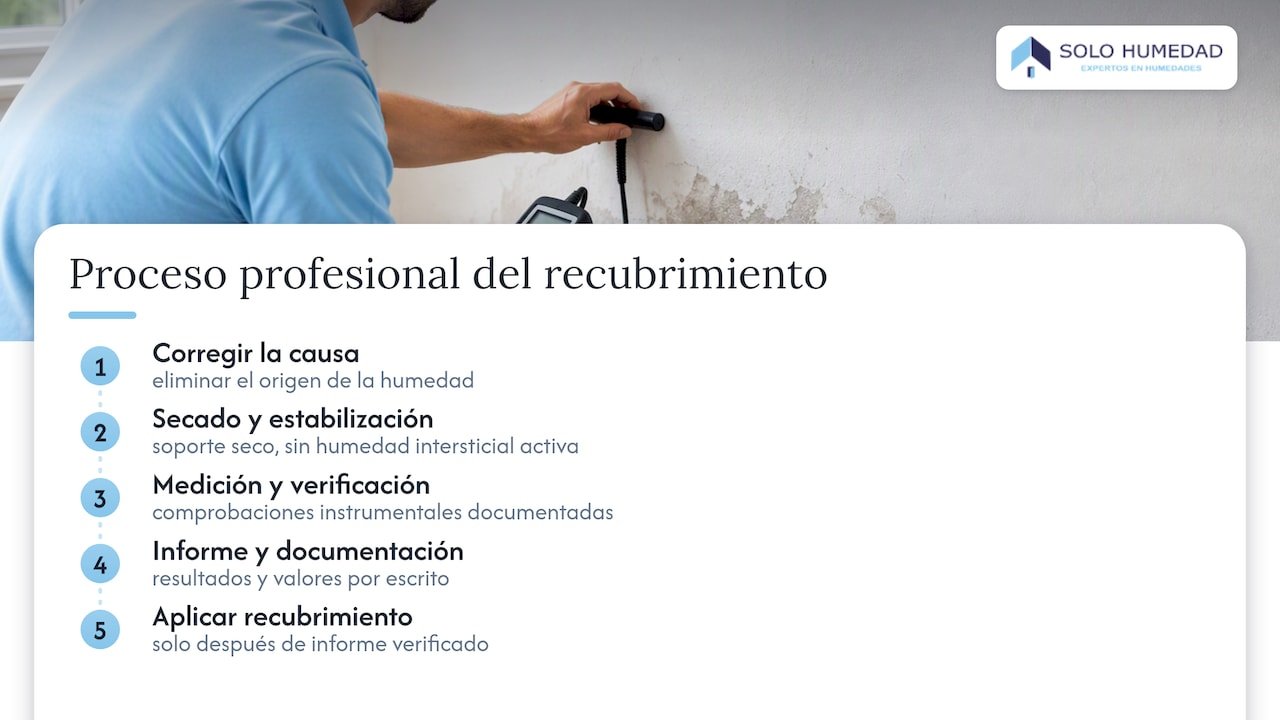 Procedimiento profesional para la aplicación de recubrimiento transpirable